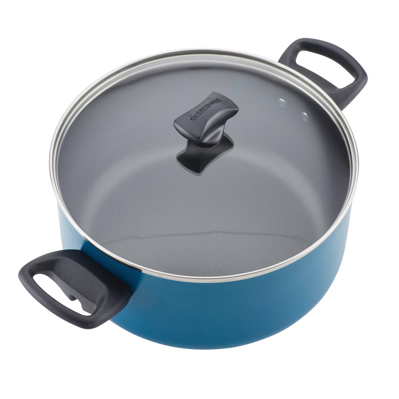 Farberware 15 Piece Aluminum Non Stick Dishwasher Safe Cookware Set 